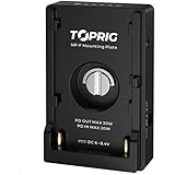 Toprig Accsoon Battery Plate ACC04-P Ball Head Input by NP-F Series Battery Output Port by DC Out 6.6V-8.4V, PD Type-C (ACC04-P)